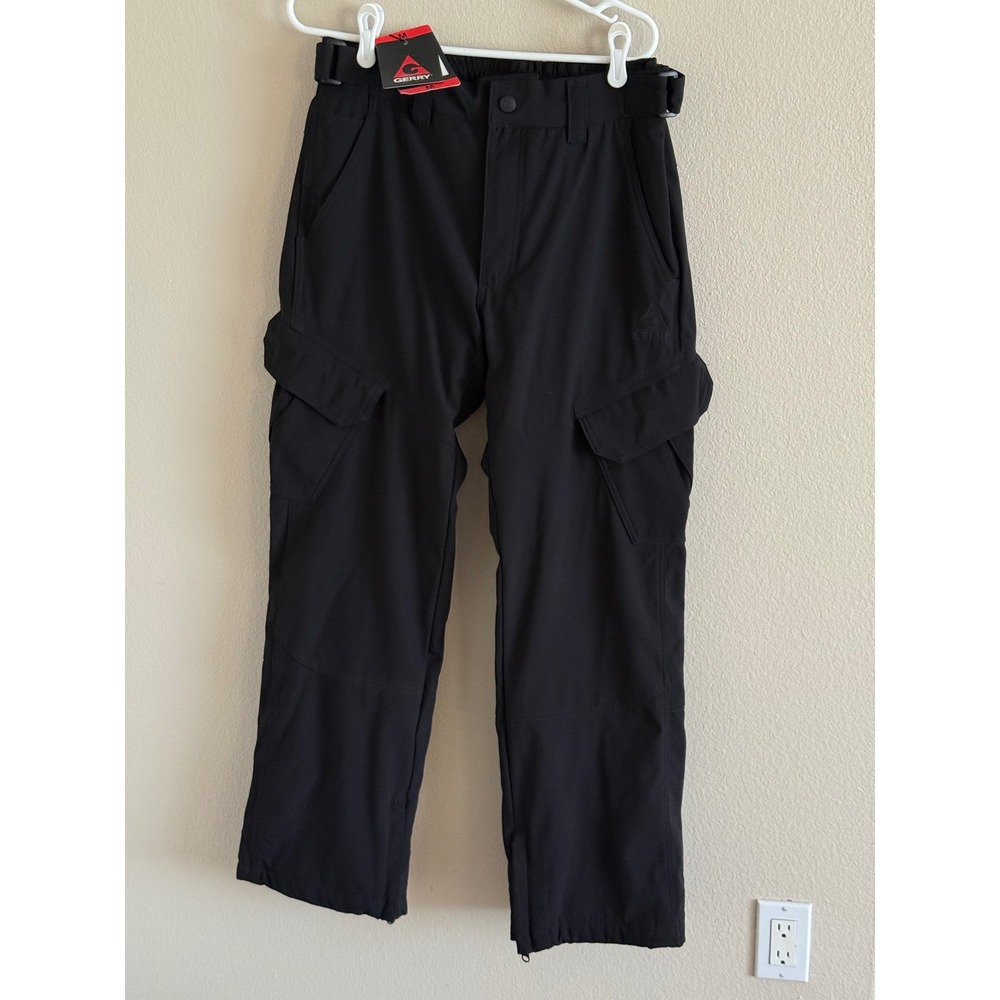 Gerry Mens Black Snow Pants Cargo Winter Ski Snowboard Trousers Size M 990187